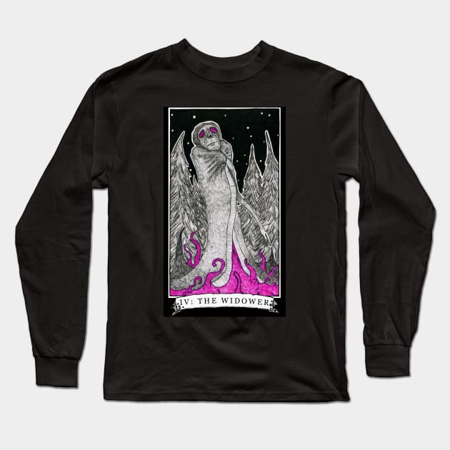 The Widower - The Tarot Restless Long Sleeve T-Shirt by WinslowDumaine